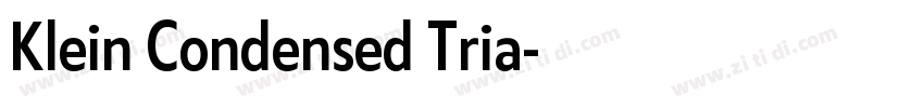 Klein Condensed Tria字体转换